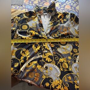 Hinson Wu cotton jersey Baroque Print Button-Up Shirt